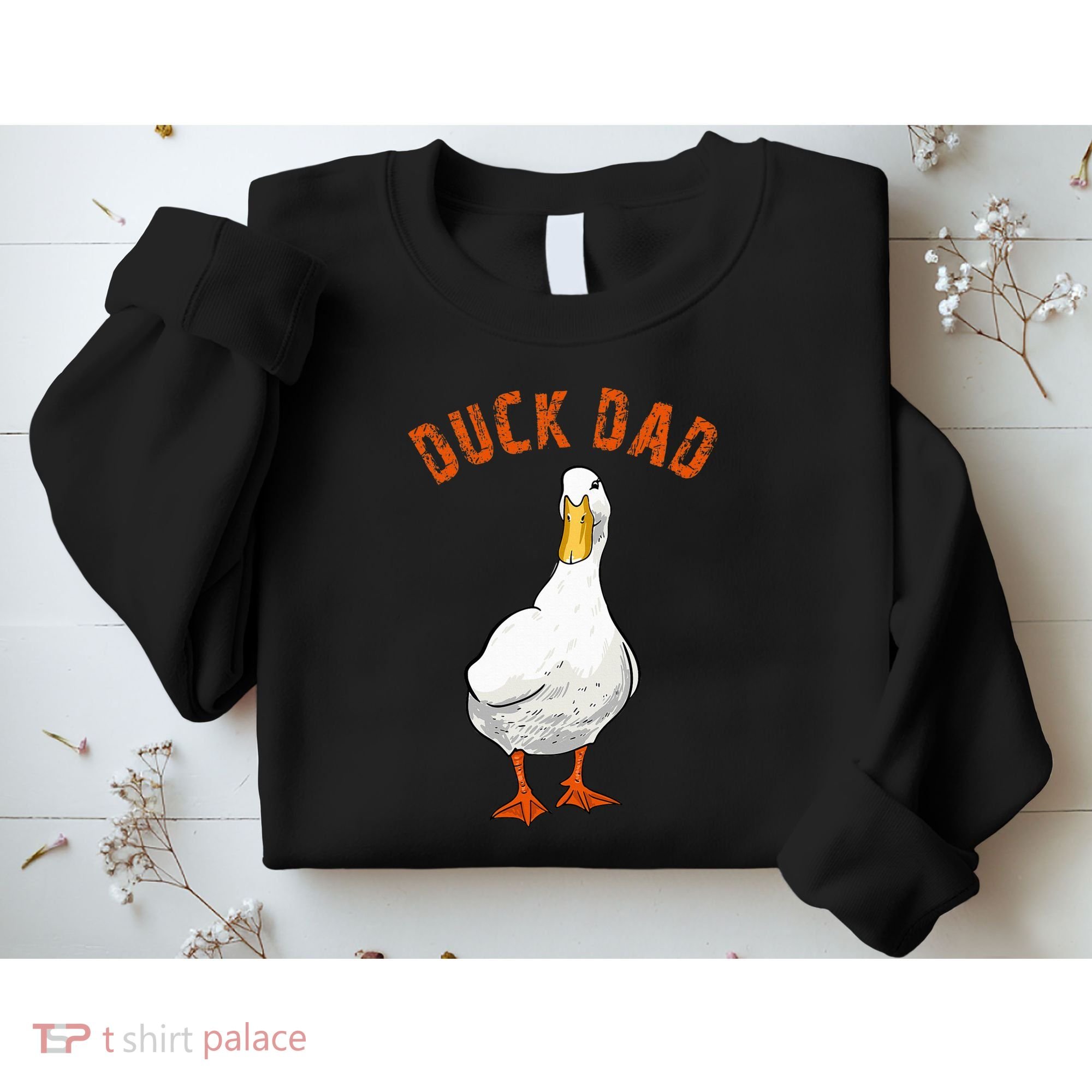 Cute Duck Dad Lover Illustration Gift Duck Owner Gifts Sweatshirt