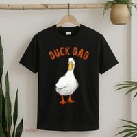 Cute Duck Dad Lover Illustration Gift Duck Owner Gifts T-Shirt thumb 2