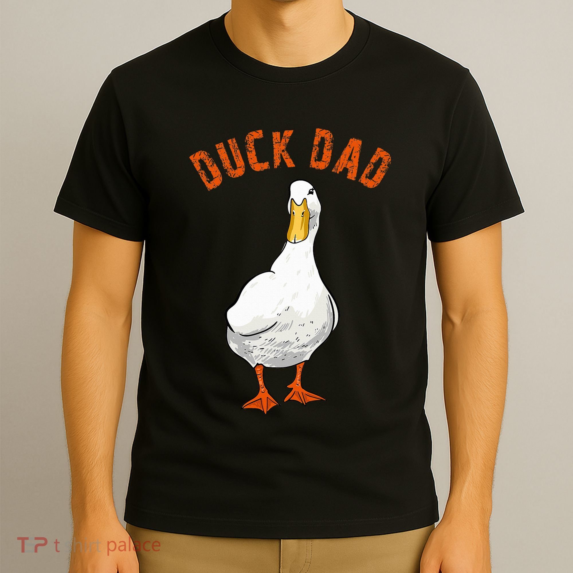 Cute Duck Dad Lover Illustration Gift Duck Owner Gifts T-Shirt