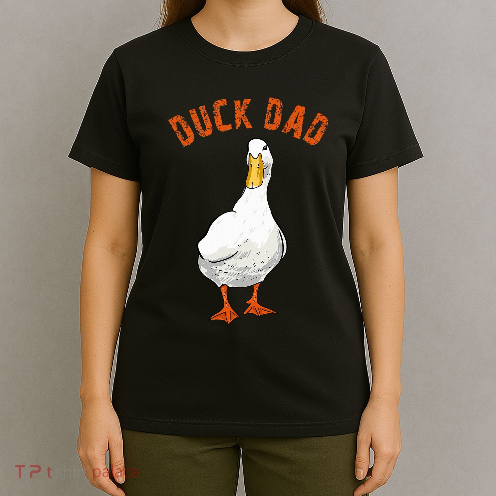 Cute Duck Dad Lover Illustration Gift Duck Owner Gifts T-Shirt
