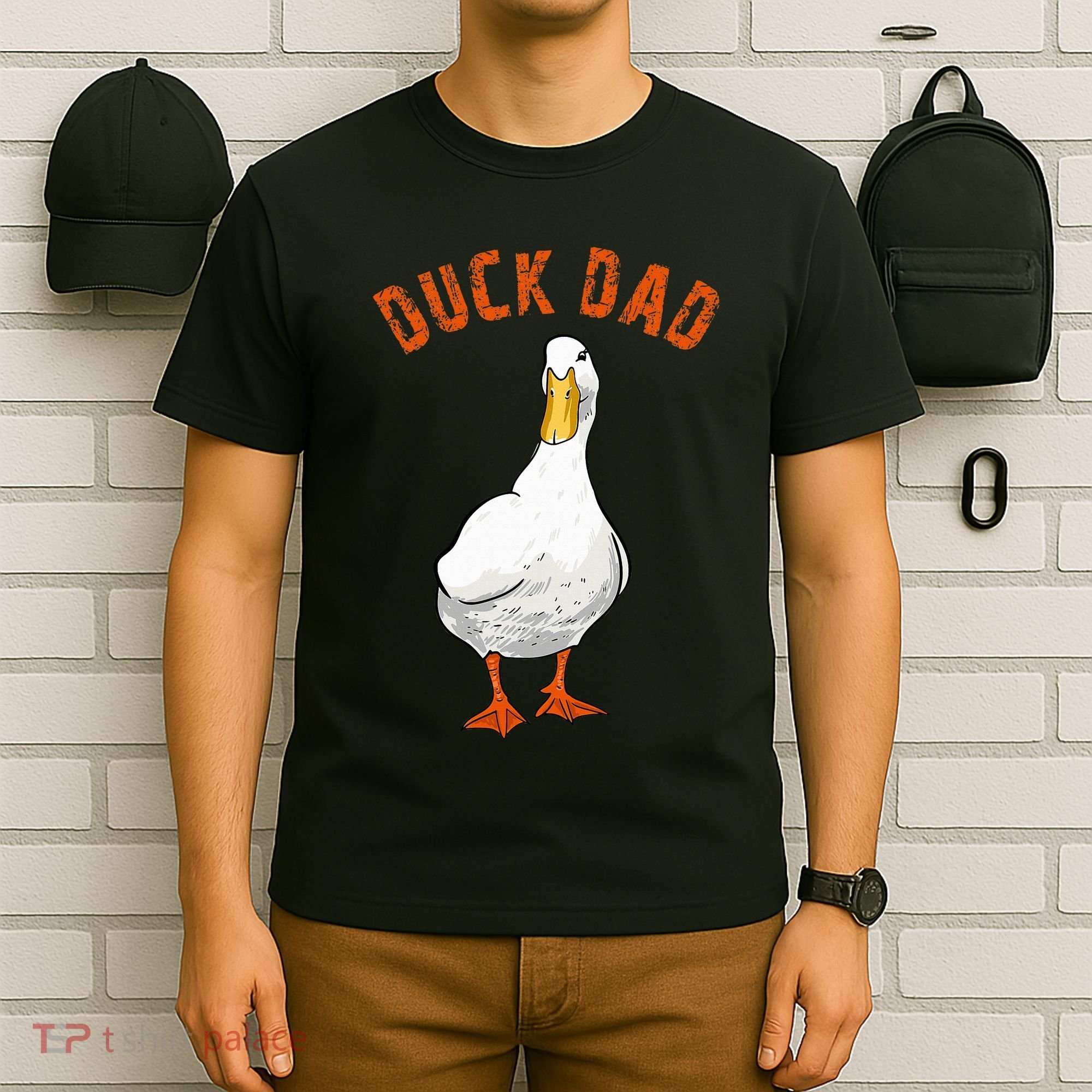 Cute Duck Dad Lover Illustration Gift Duck Owner Gifts T-Shirt