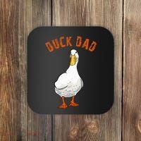 Cute Duck Dad Lover Illustration Gift Duck Owner Gifts Coaster thumb 0