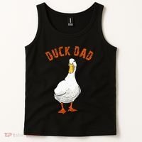 Cute Duck Dad Lover Illustration Gift Duck Owner Gifts Tank Top thumb 2