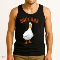 Cute Duck Dad Lover Illustration Gift Duck Owner Gifts Tank Top thumb 3