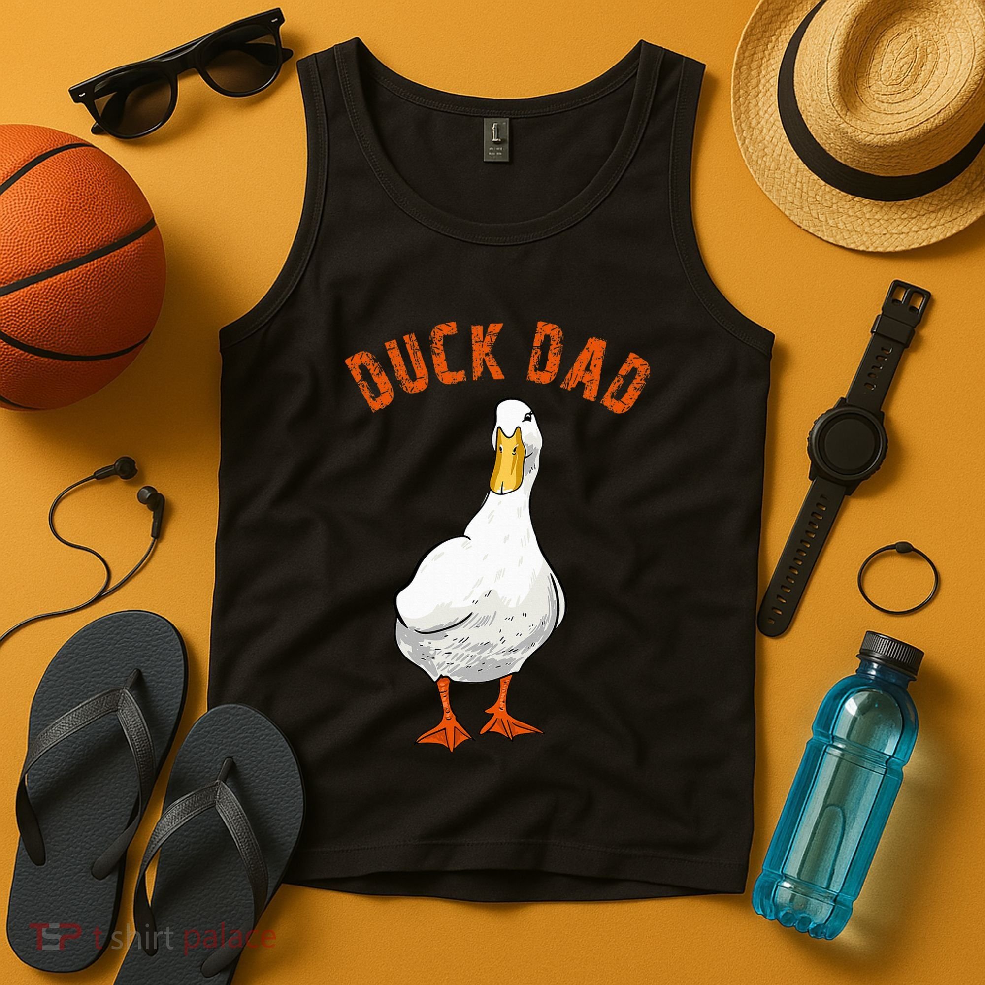 Cute Duck Dad Lover Illustration Gift Duck Owner Gifts Tank Top