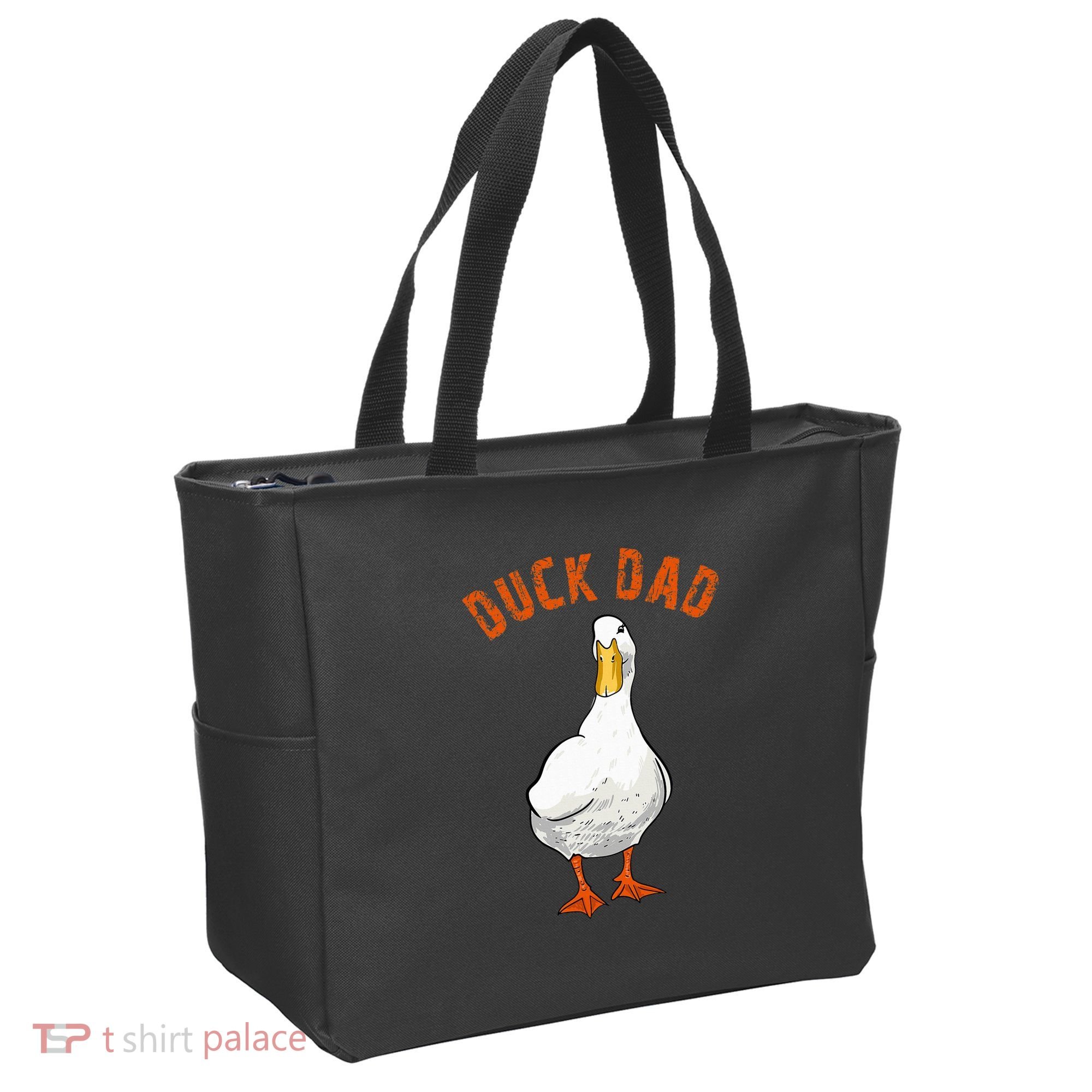 Cute Duck Dad Lover Illustration Gift Duck Owner Gifts Tote Bag