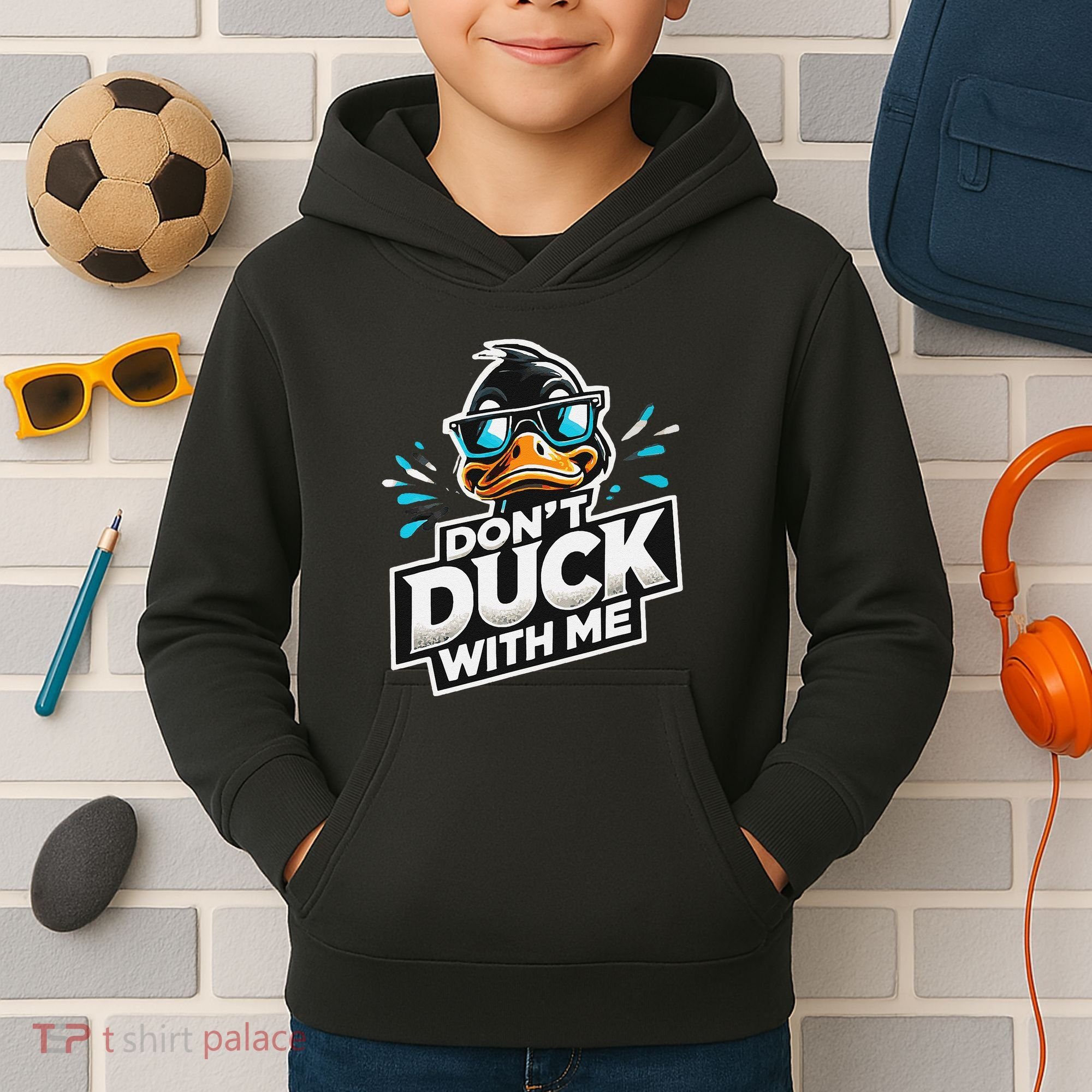 Cool Duck Don`T Duck Me Kids Hoodie
