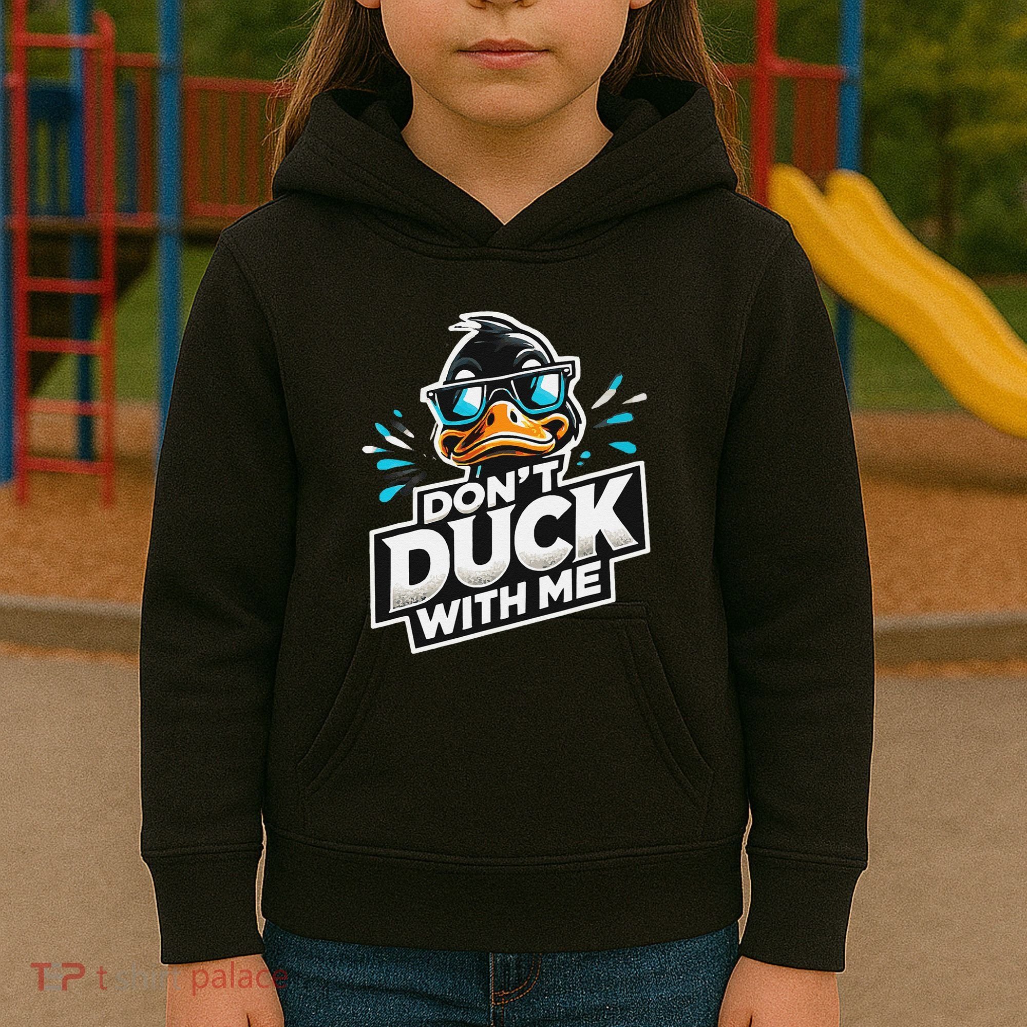 Cool Duck Don`T Duck Me Kids Hoodie
