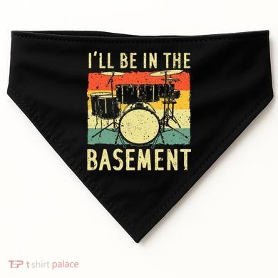 Cool Drumming Design For Drum Set Drumming Drummer USA-Made Doggie Bandana