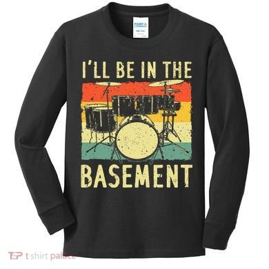Cool Drumming Design For Drum Set Drumming Drummer Kids Long Sleeve Shirt