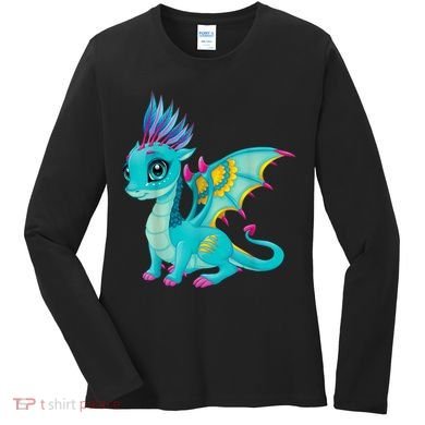 Cute Dragon Design Women's Long Sleeve Shirt