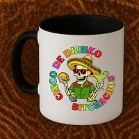 Cinco De Drink-o Bitchachos Drinking Coffee Mug thumb 2