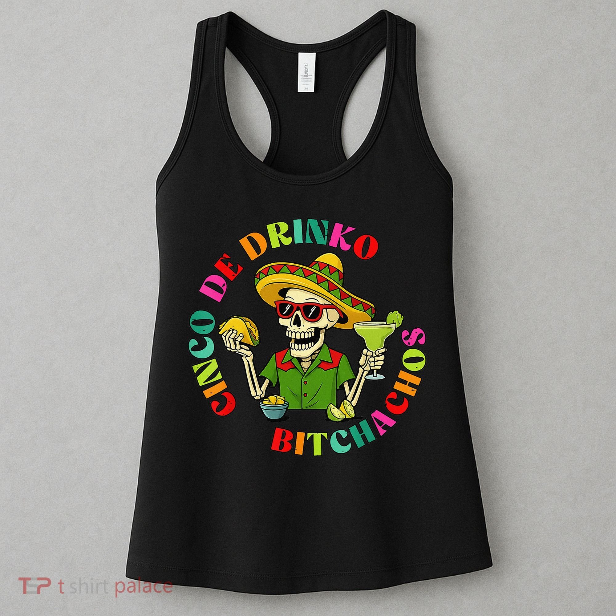 Cinco De Drink-o Bitchachos Drinking Women's Tank Top