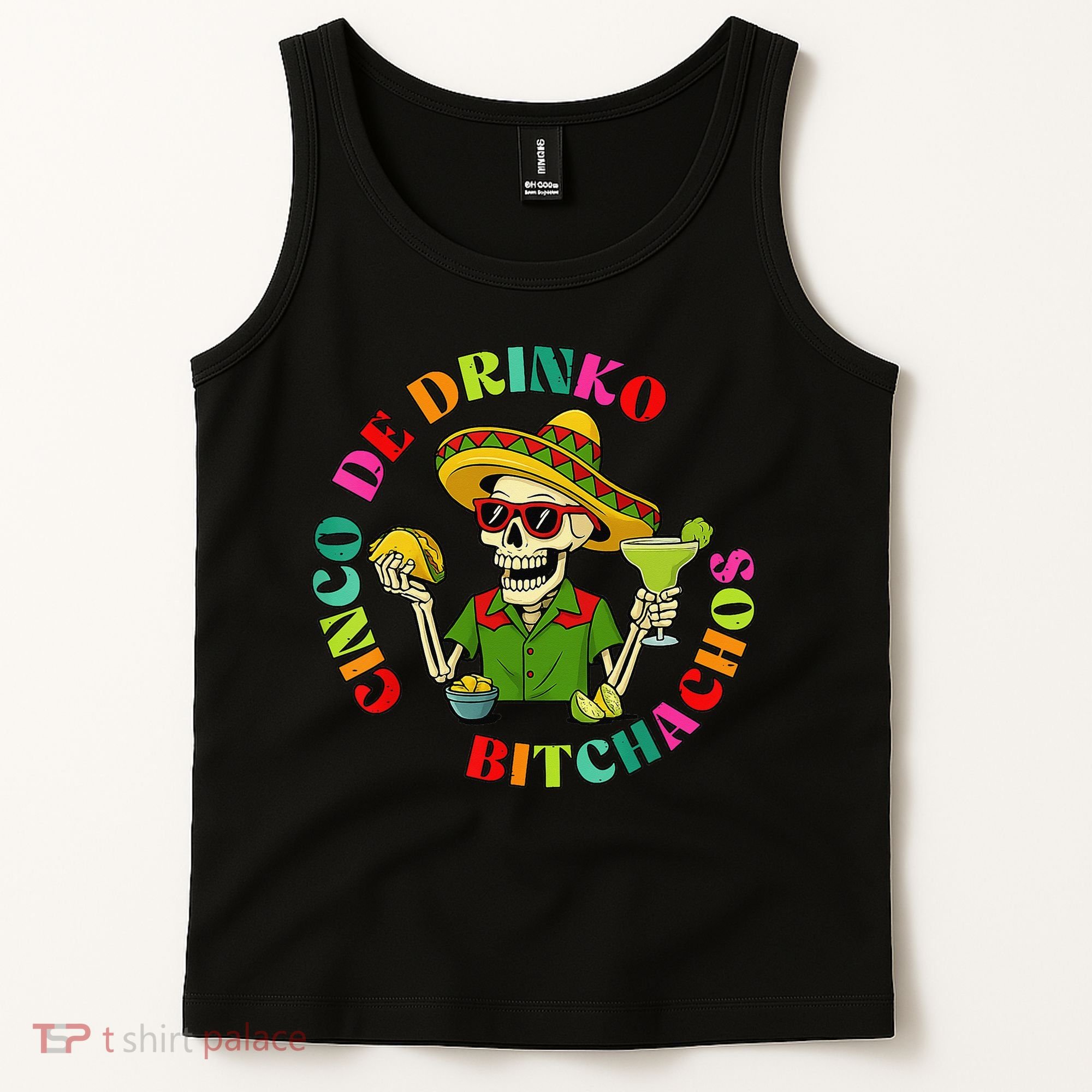 Cinco De Drink-o Bitchachos Drinking Tank Top