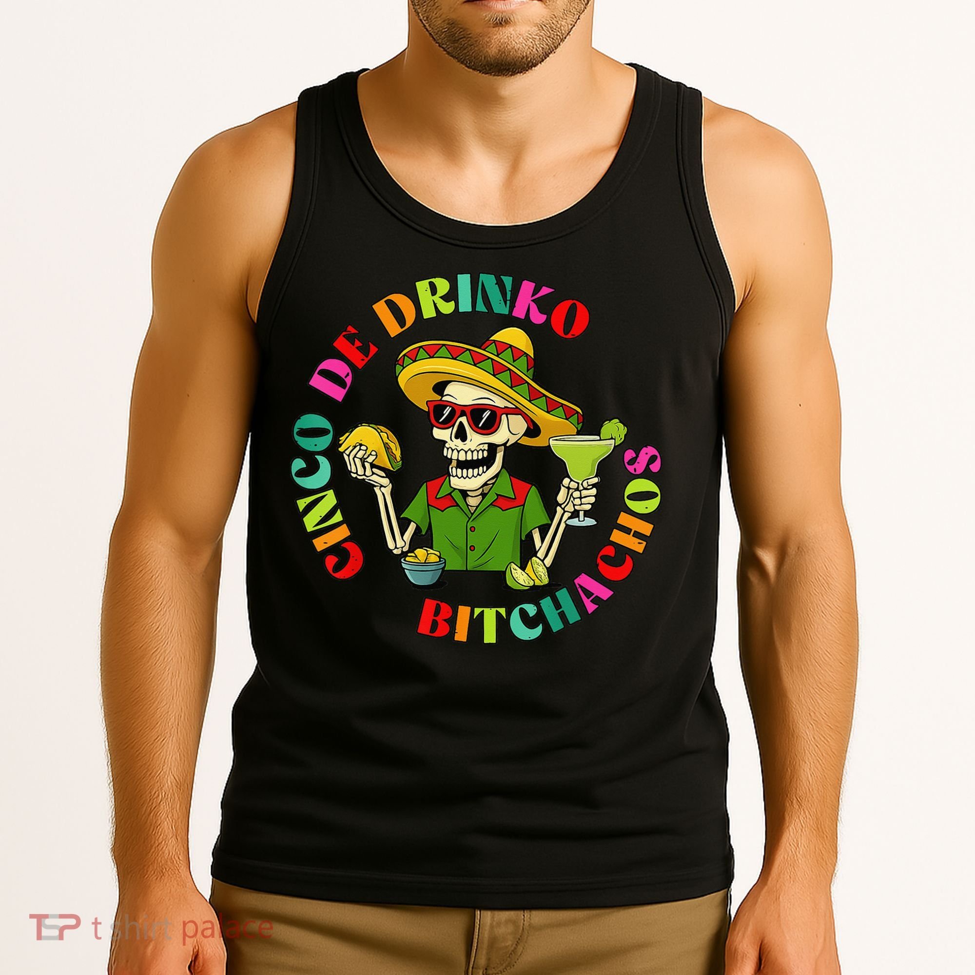 Cinco De Drink-o Bitchachos Drinking Tank Top