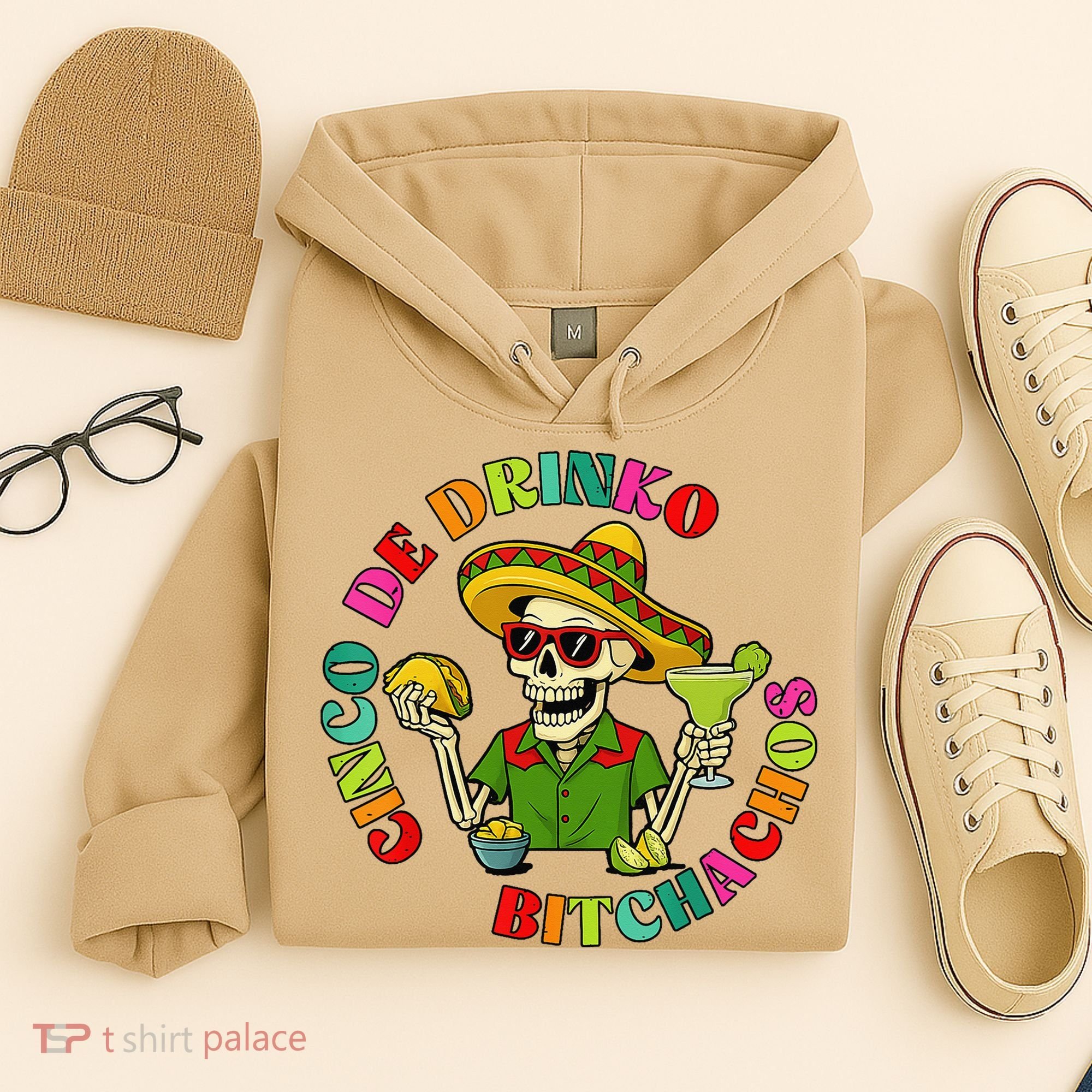 Cinco De Drink-o Bitchachos Drinking Hoodie