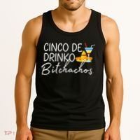 Cinco De Drinko Bitchachos Funny Cinco De Mayo Drinking Tank Top thumb 3