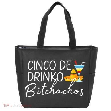 Cinco De Drinko Bitchachos Funny Cinco De Mayo Drinking Tote Bag