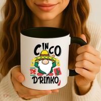 Cinco De Drinko Gnome Coffee Mug thumb 3