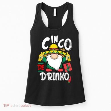 Cinco De Drinko Gnome Women's Tank Top