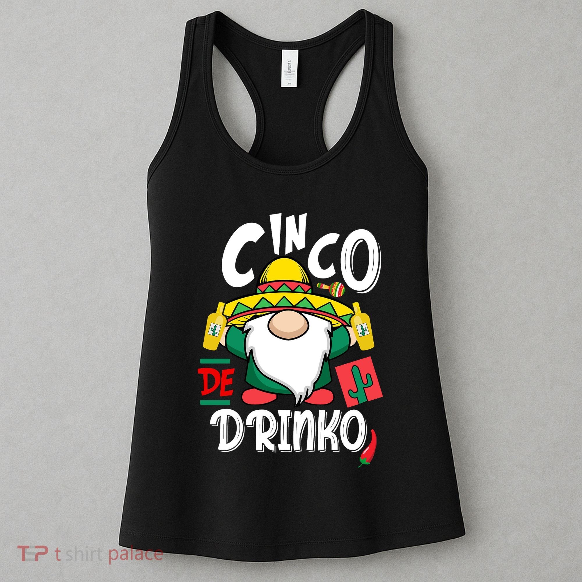 Cinco De Drinko Gnome Women's Tank Top
