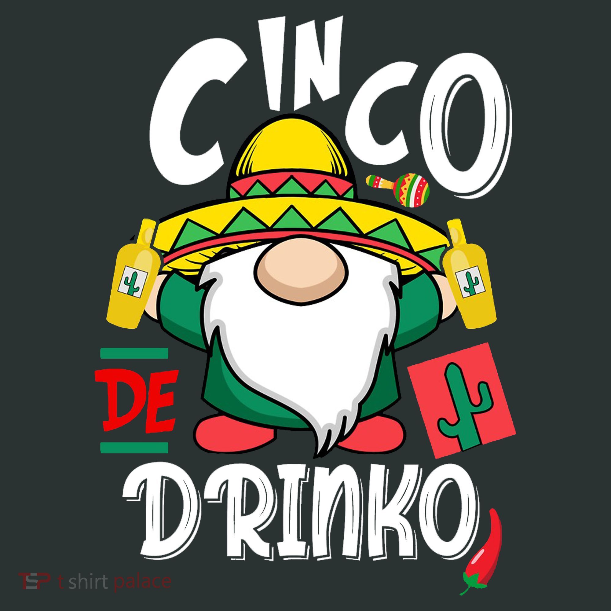 Cinco De Drinko Gnome Baby Bodysuit