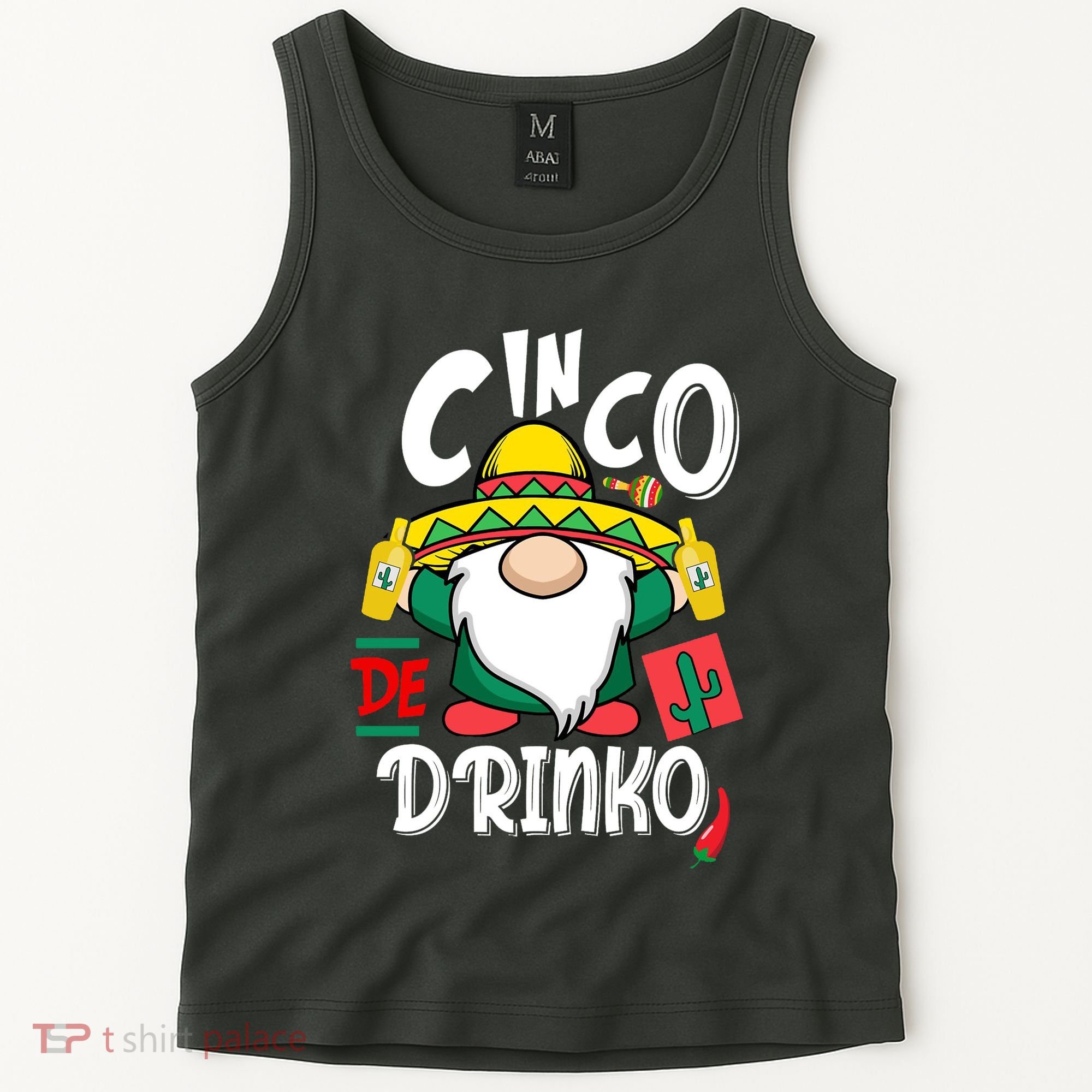 Cinco De Drinko Gnome Tank Top