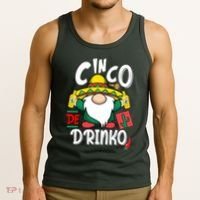 Cinco De Drinko Gnome Tank Top thumb 3