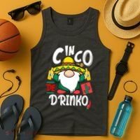 Cinco De Drinko Gnome Tank Top thumb 4