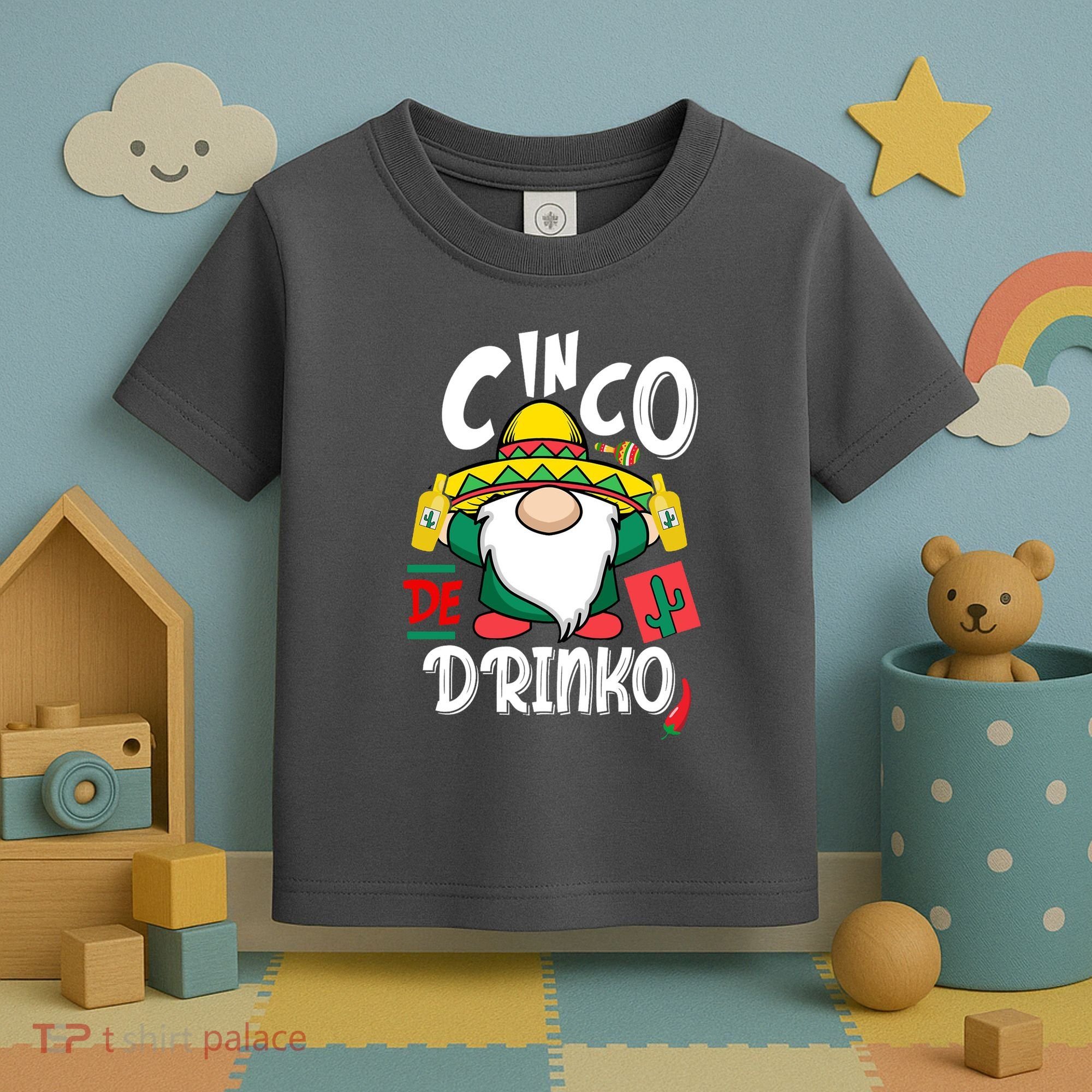 Cinco De Drinko Gnome Toddler T-Shirt