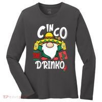 Cinco De Drinko Gnome Women's Long Sleeve Shirt thumb 0