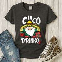Cinco De Drinko Gnome Women's T-Shirt thumb 3
