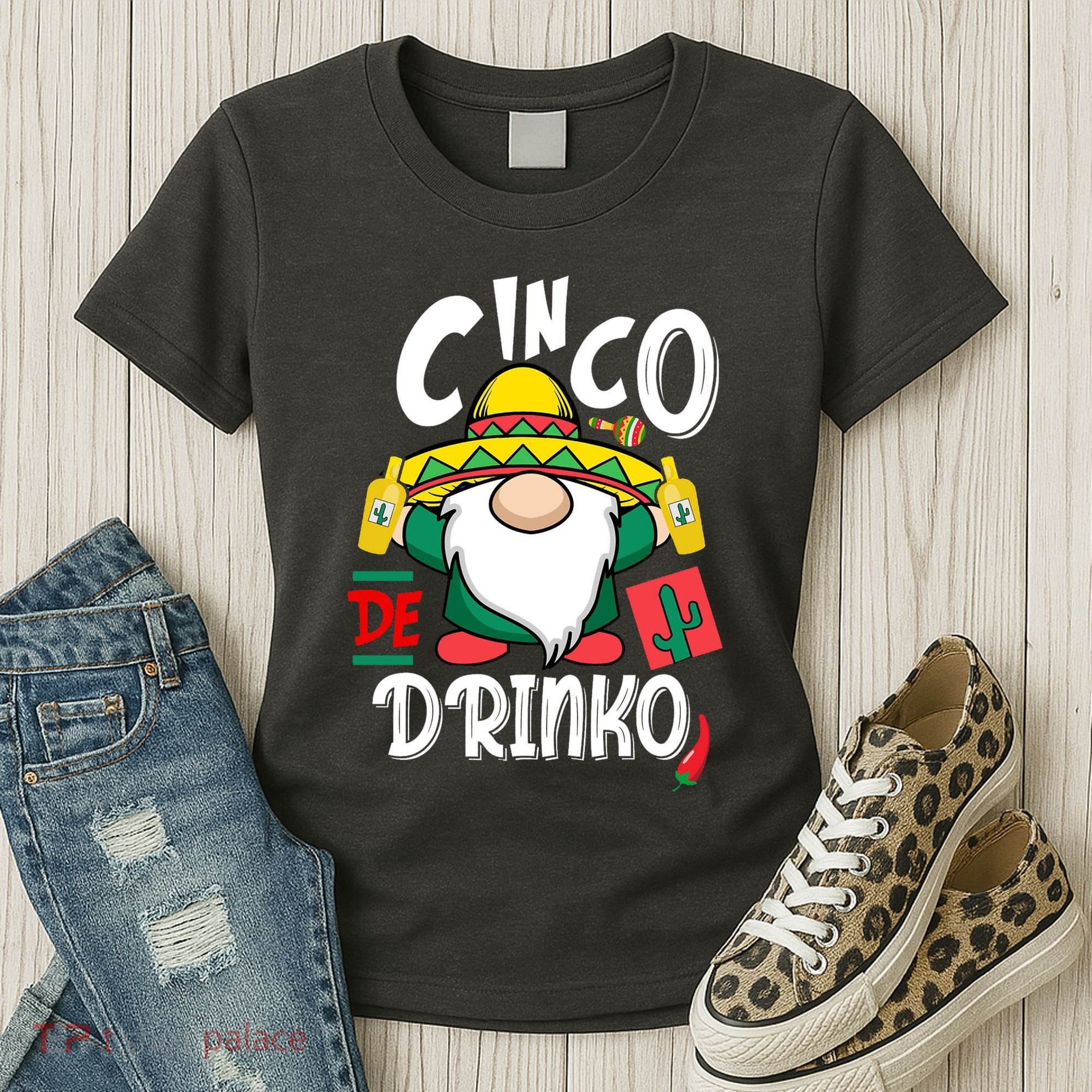 Cinco De Drinko Gnome Women's T-Shirt
