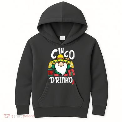 Cinco De Drinko Gnome Kids Hoodie