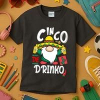 Cinco De Drinko Gnome Kids T-Shirt thumb 3