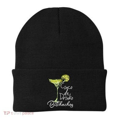 Cinco De Drinko Bitchachos Funny Cinco De Mayo Drinking  Beanie