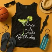 Cinco De Drinko Bitchachos Funny Cinco De Mayo Drinking  Tank Top thumb 4