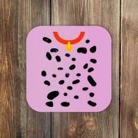 Cute Dalmatian Dog Costume Coaster thumb 0