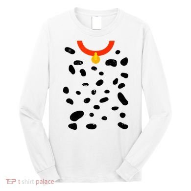 Cute Dalmatian Dog Costume Long Sleeve Shirt