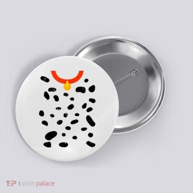 Cute Dalmatian Dog Costume Button