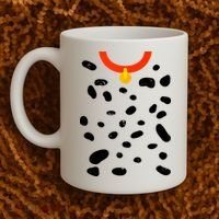 Cute Dalmatian Dog Costume Coffee Mug thumb 2