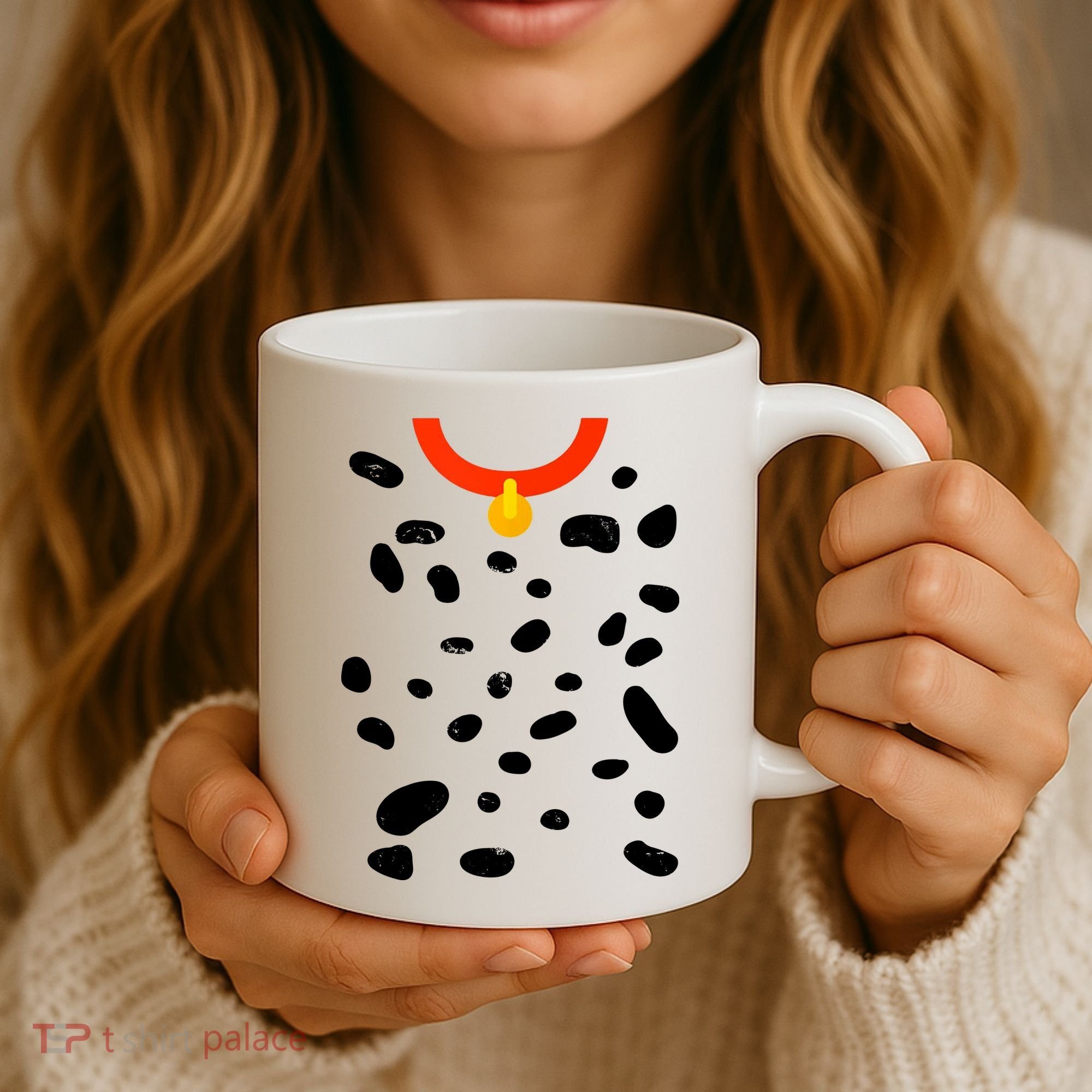 Cute Dalmatian Dog Costume Coffee Mug