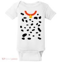 Cute Dalmatian Dog Costume Baby Bodysuit thumb 0
