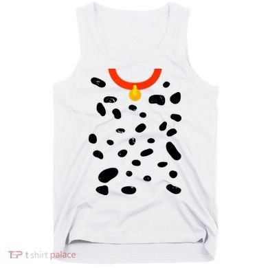 Cute Dalmatian Dog Costume Tank Top