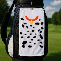 Cute Dalmatian Dog Costume Golf Towel thumb 2