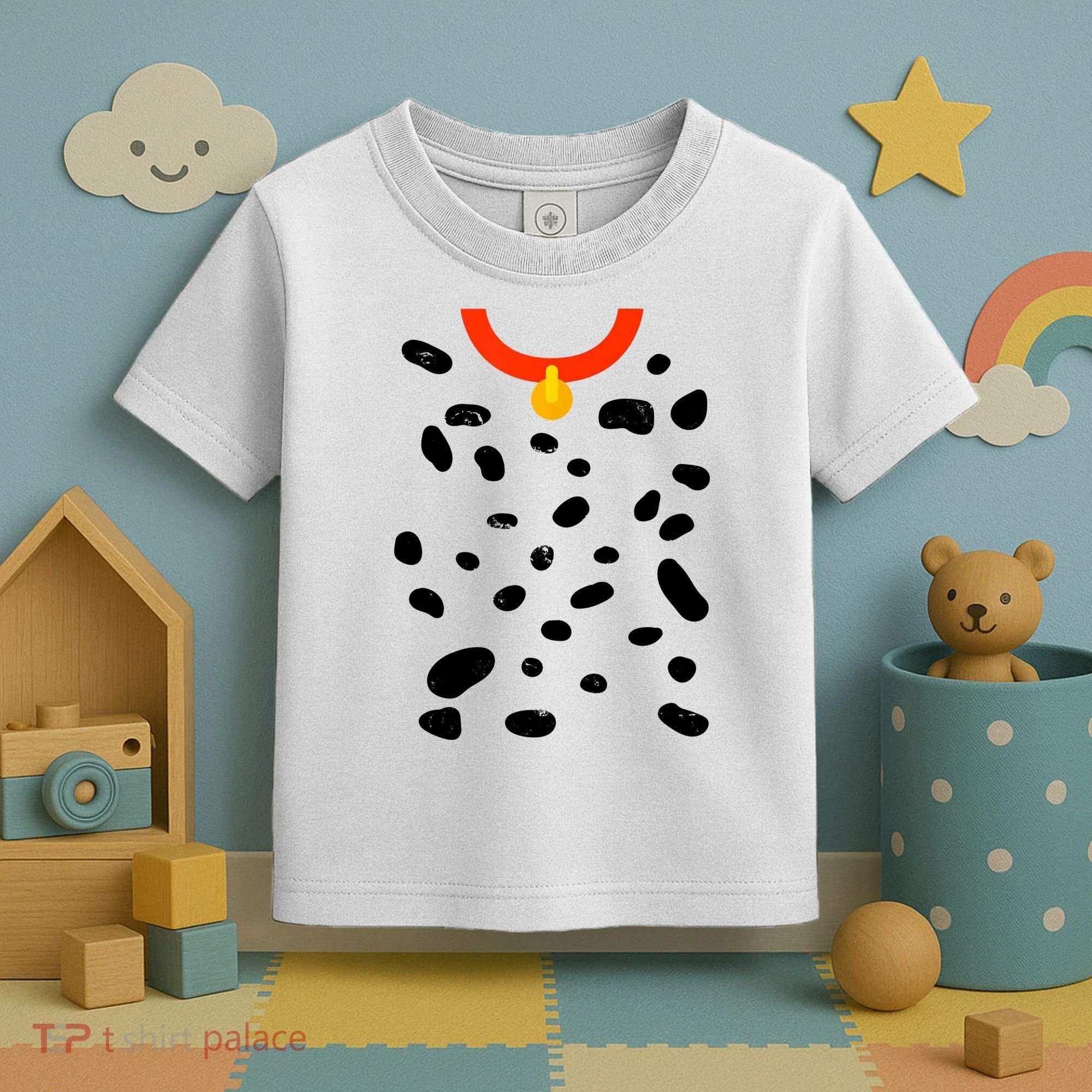 Cute Dalmatian Dog Costume Toddler T-Shirt