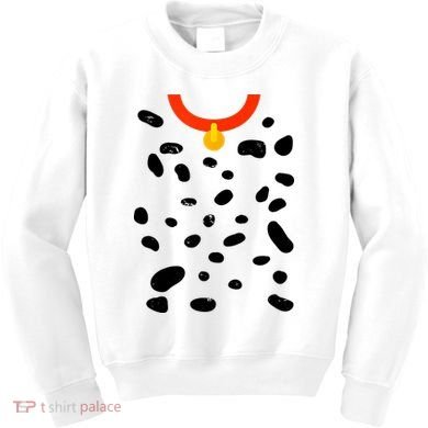 Cute Dalmatian Dog Costume Kids Sweatshirt