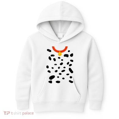 Cute Dalmatian Dog Costume Kids Hoodie