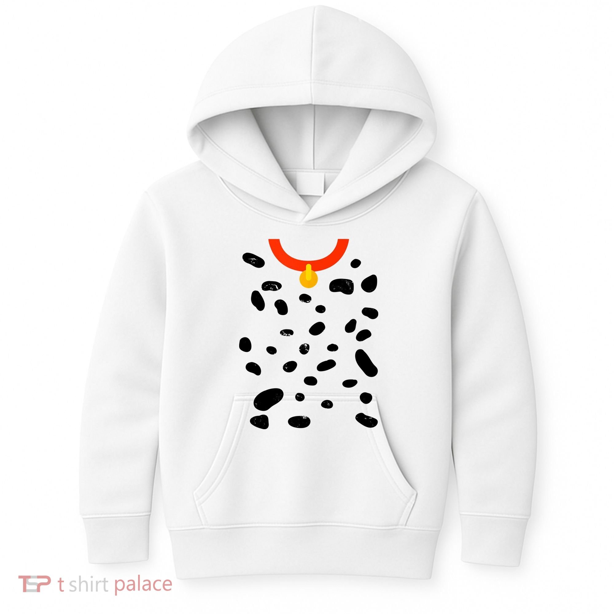 Cute Dalmatian Dog Costume Kids Hoodie