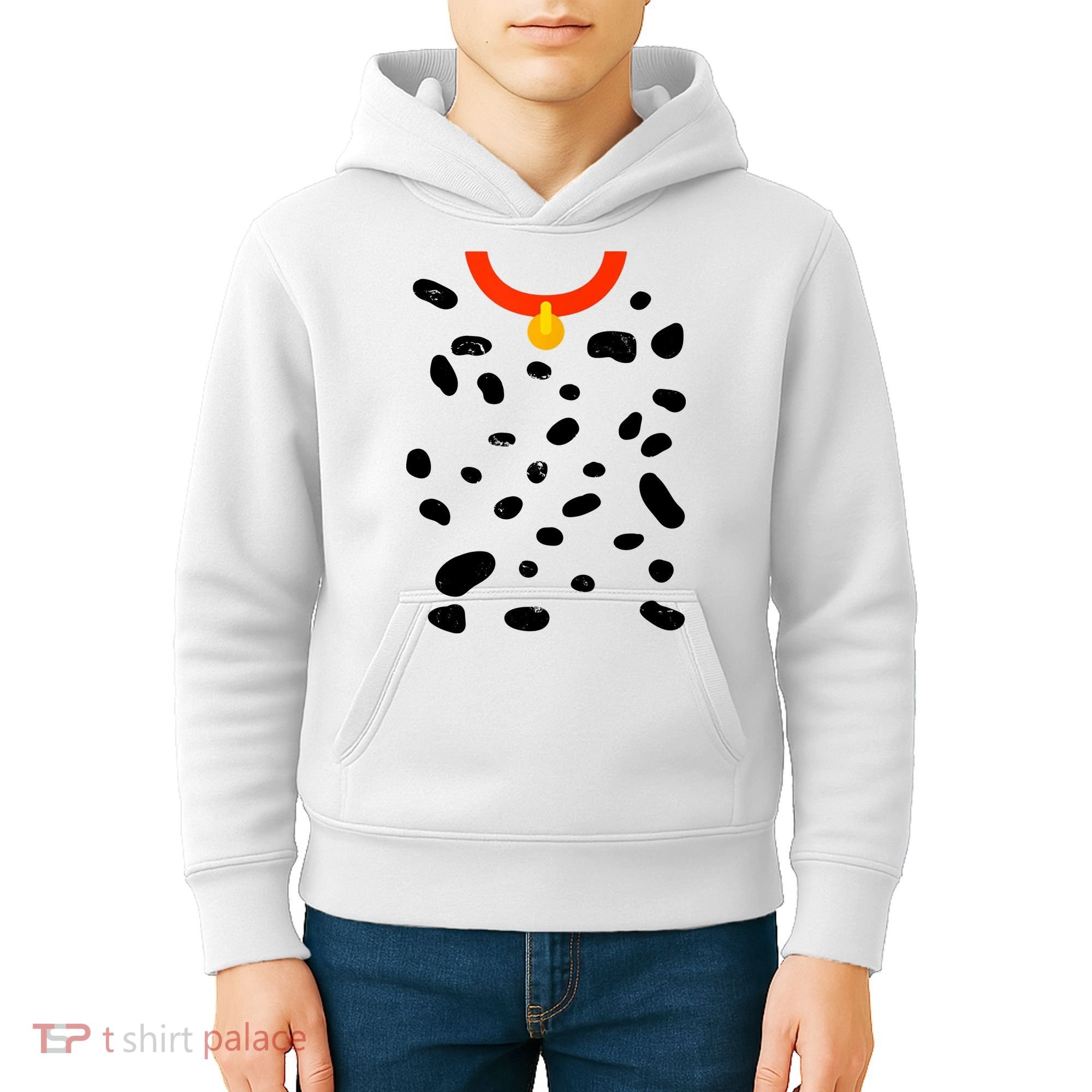 Cute Dalmatian Dog Costume Kids Hoodie